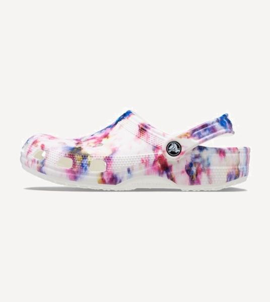 Сабо Classic Tie Dye Graphic  (EU 39-40 M7W9 СМ 24.6; garnet/multi)